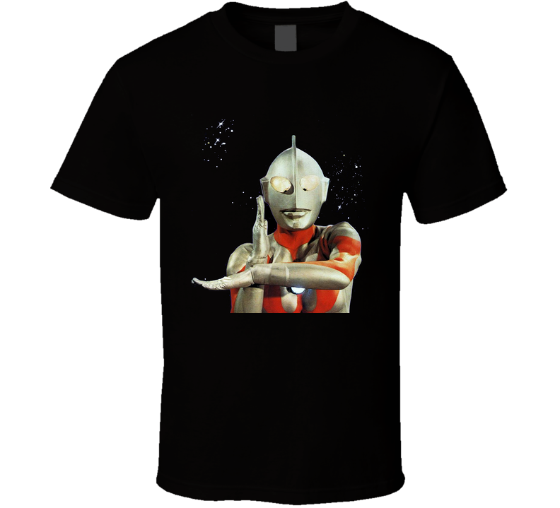 Ultraman Kids Retro Cult Tv Show Black Unisex T Shirt