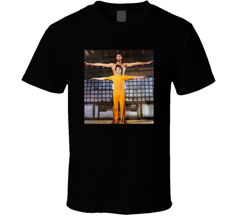 Bruce Lee Kareem Abdul-jabbar Standing 1972 Black Unisex T Shirt Bruce Lee Kareem Abdul-jabbar Standing 1972 Black Unisex T Shirt
