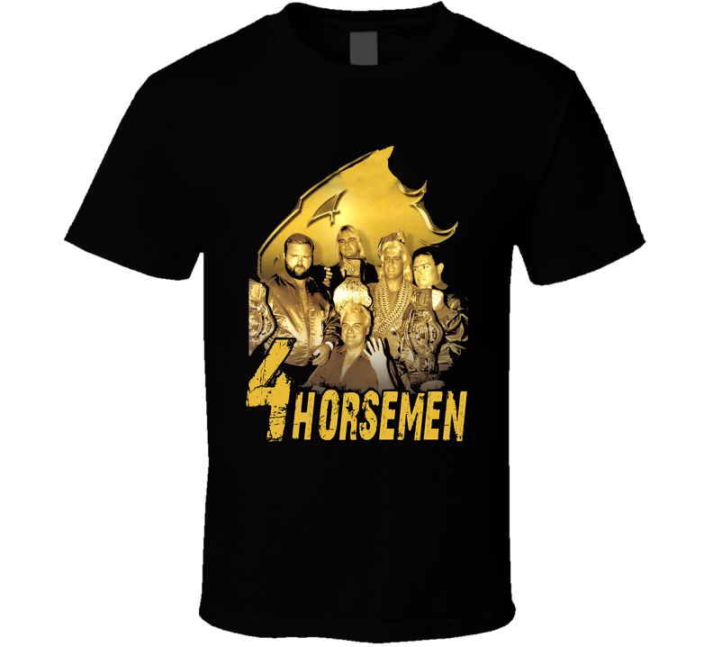 Four Horsemen Ric Flair Wrestling Legend Black Unisex T Shirt Four Horsemen Ric Flair Wrestling Legend Black Unisex T Shirt