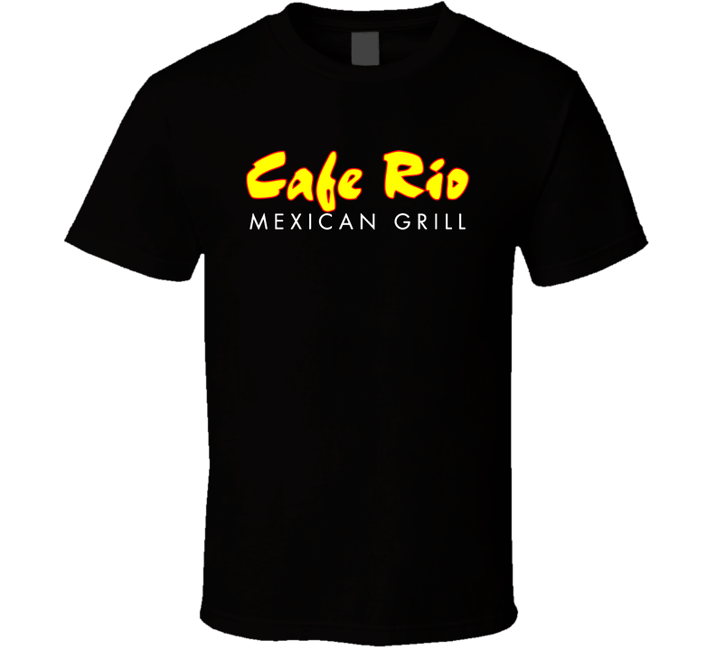 Cafe Rio Mexican Grill Food Restaurant Logo Cool Black Unisex T Shirt