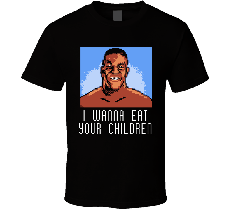 Mike Tyson Punchout 8bit Black Unisex T Shirt Mike Tyson Punchout 8bit Black Unisex T Shirt