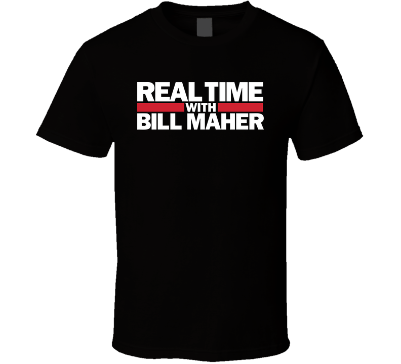 Real Time With Bill Maher Tv Show Logo Fan Black Unisex T Shirt Real Time With Bill Maher Tv Show Logo Fan Black Unisex T Shirt