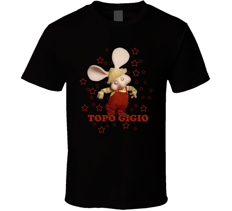 Topo Gigio Mouse Black Unisex T Shirt Topo Gigio Mouse Black Unisex T Shirt