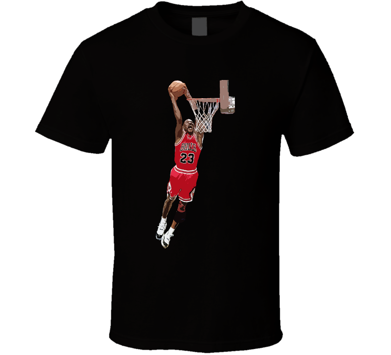Michael Jordan Slam Dunk Black Unisex T Shirt