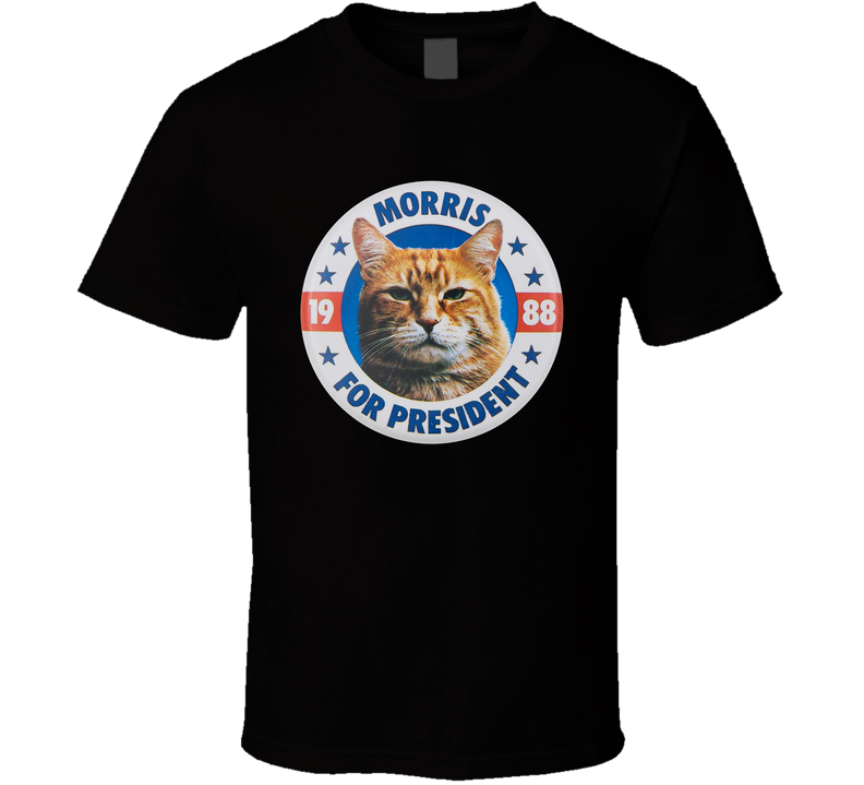 Morris The Cat For President 9lives Pet Food Black Unisex T Shirt