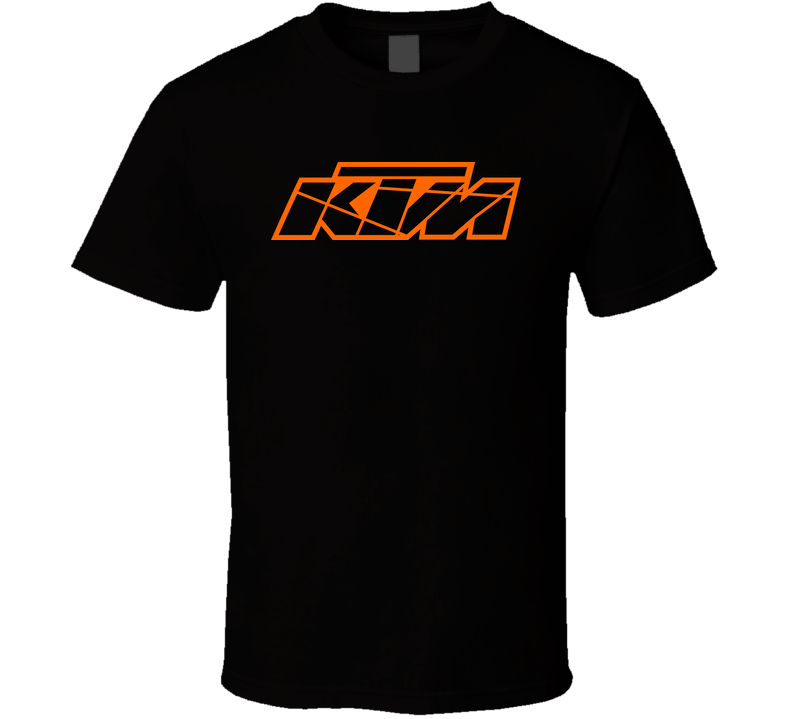 Ktm Orange Logo Black Black Unisex T Shirt Ktm Orange Logo Black Black Unisex T Shirt