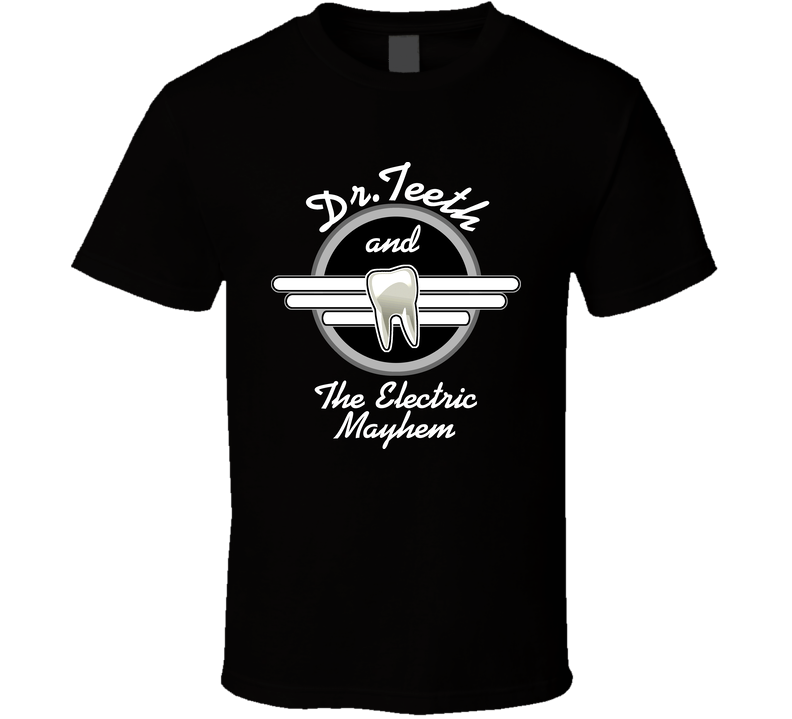 Dr Teeth Electric Mayhem Black Unisex T Shirt