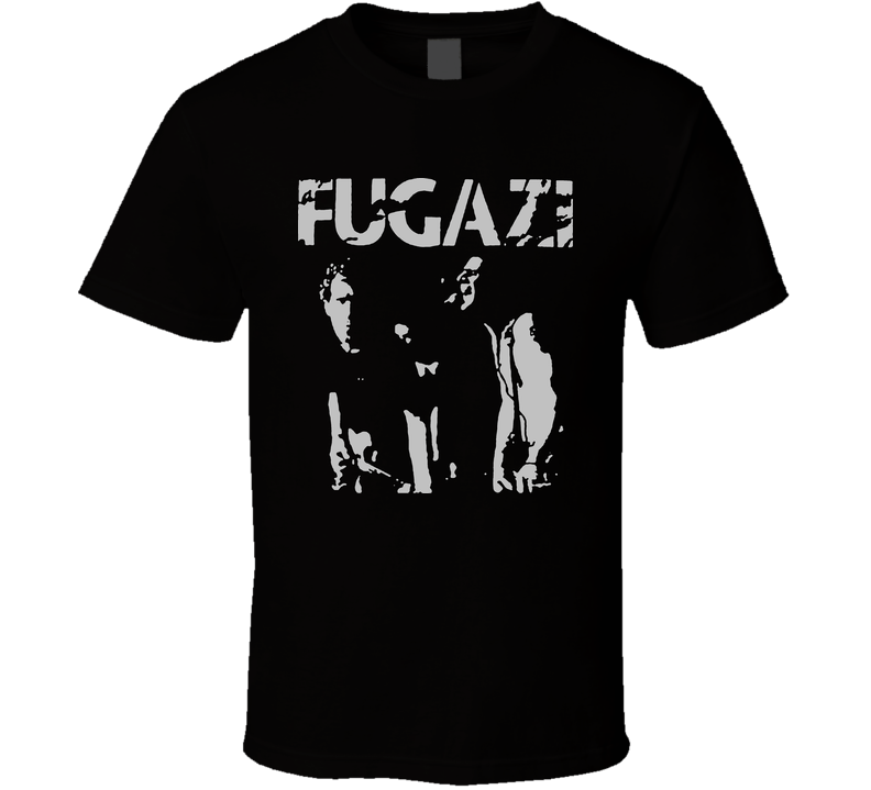 Fugazi Punk Rock Retro Black Unisex T Shirt