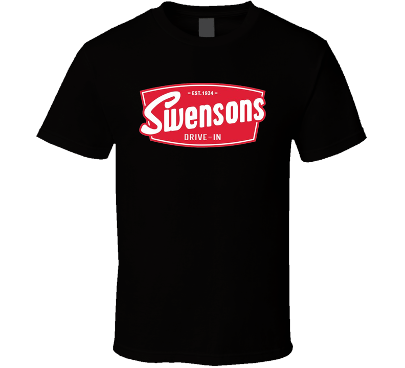 Swensons Drive In Burger Food Fan Black Unisex T Shirt