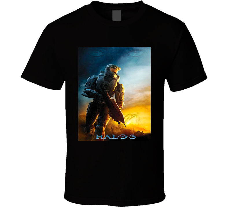 Halo 3 Video Game Black Unisex T Shirt Halo 3 Video Game Black Unisex T Shirt