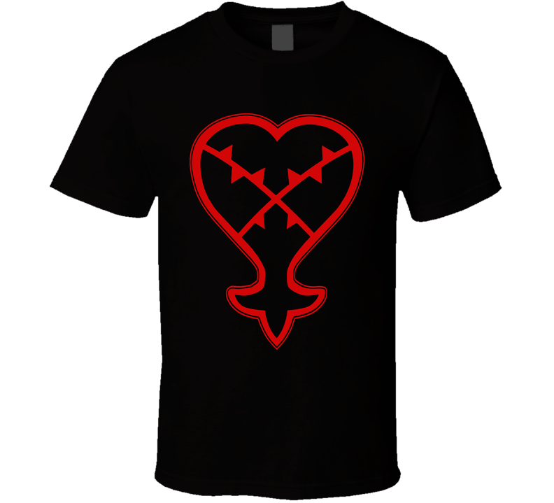 Kingdom Hearts Heartless Symbol Black Unisex T Shirt Kingdom Hearts Heartless Symbol Black Unisex T Shirt