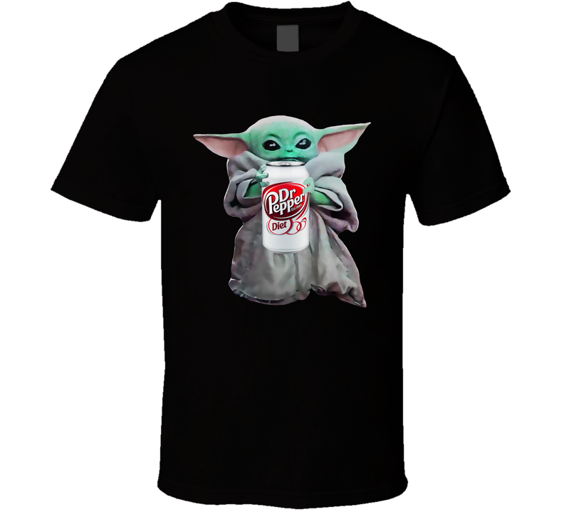 Baby Yoda The Child Mandalorian Diet Dr. Pepper Soda Pop Drink Black Unisex T Shirt Baby Yoda The Child Mandalorian Diet Dr. Pepper Soda Pop Drink Black Unisex T Shirt