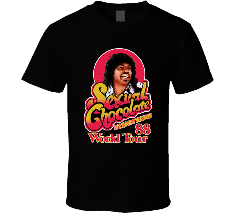 Sexual Chocolate Randy Watson Coming To America Worn Look Black Unisex T Shirt