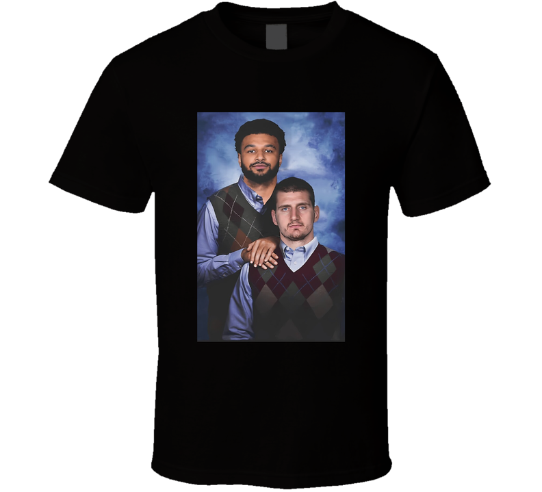 Nikola Jokic Jamal Murray Step Brothers Parody Black Unisex T Shirt