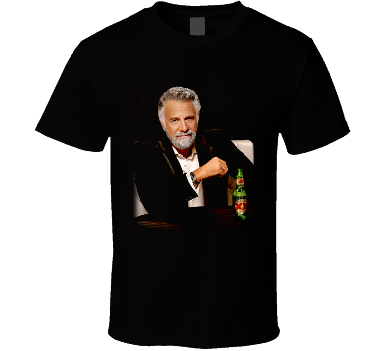 The Most Interesting Man In The World Black Unisex T Shirt