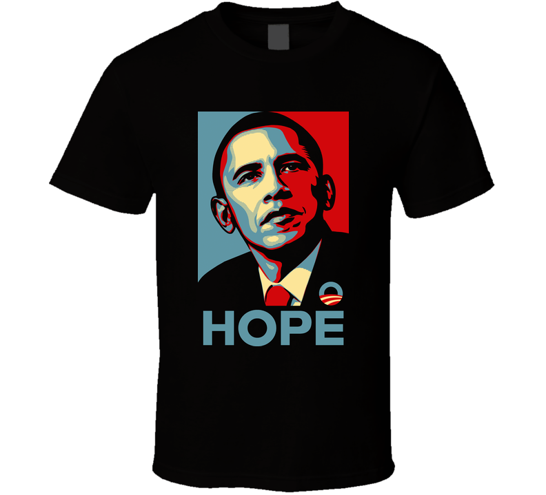 Barrack Obama Hope Black Unisex T Shirt