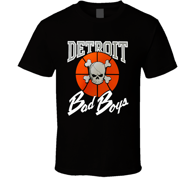 Detroit Bad Boys Retro Fan Black Unisex T Shirt