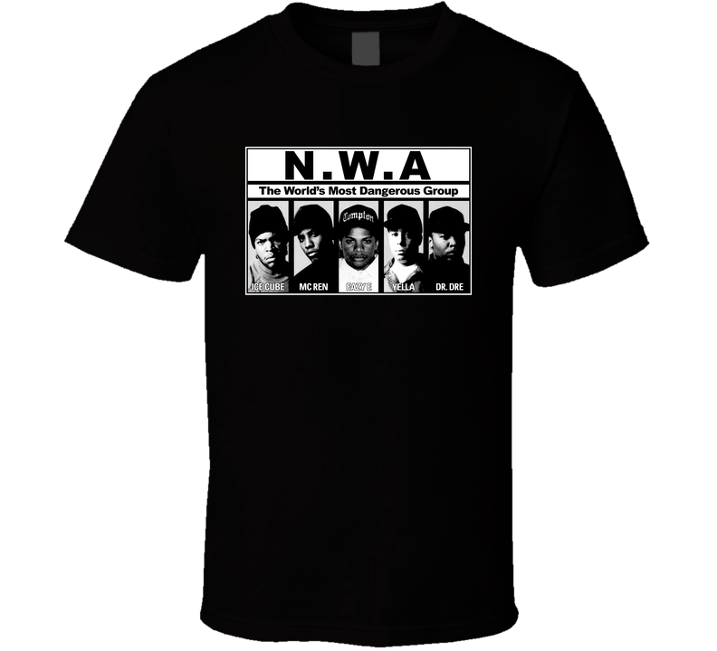Nwa Rap Music Group Black Unisex T Shirt
