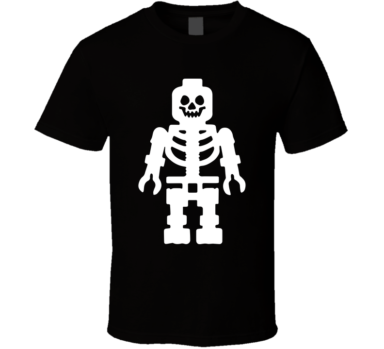 Halloween Skeleton Lego Funny Black Unisex T Shirt