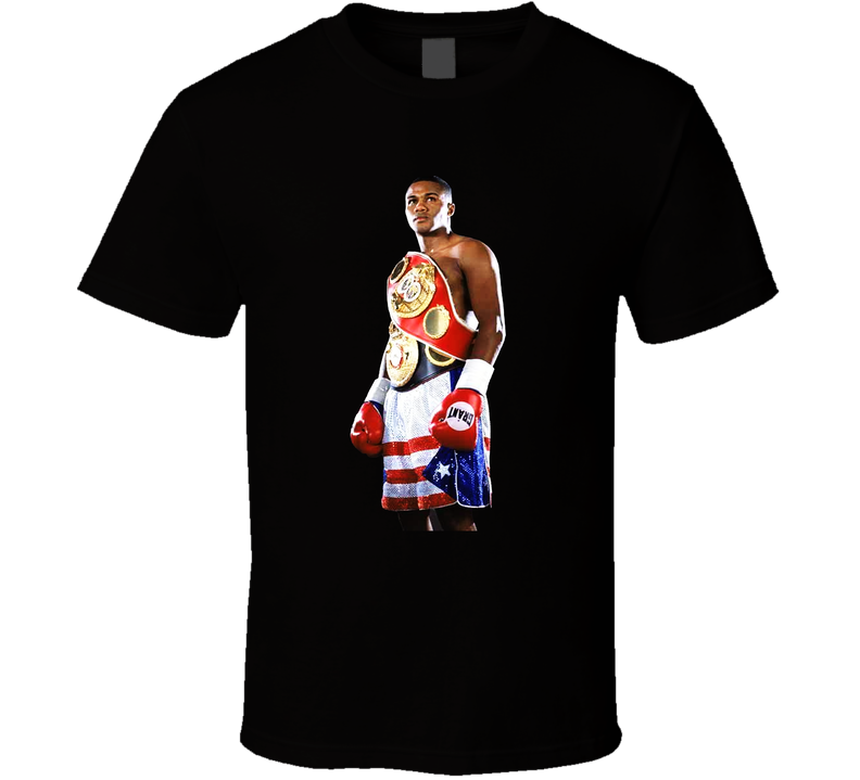 Felix Trinidad Retro Boxing Fan Black Unisex T Shirt