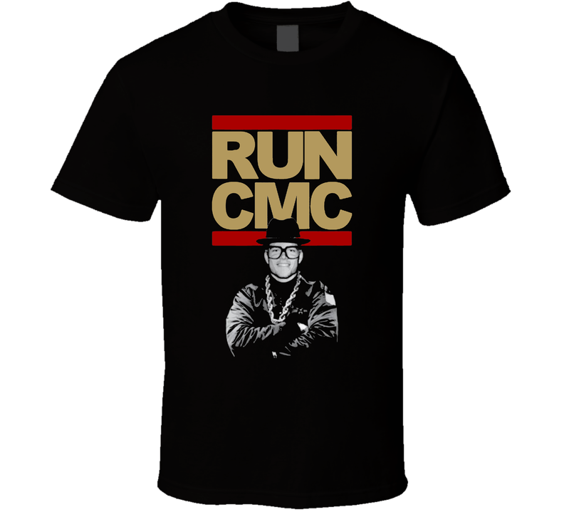 Run Cmc Christian Mccaffery Parody Black Unisex T Shirt Run Cmc Christian Mccaffery Parody Black Unisex T Shirt
