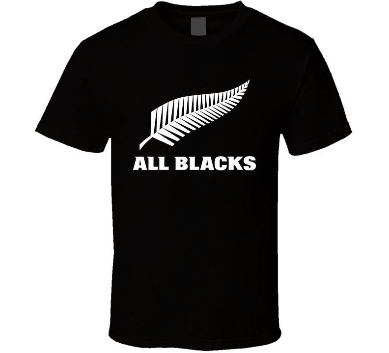 All Blacks Rugby Black Unisex T Shirt