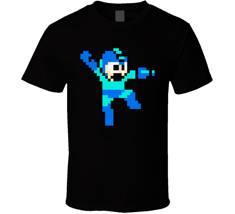 Megaman Mega Man Video Game Blue Bomber Black Unisex T Shirt