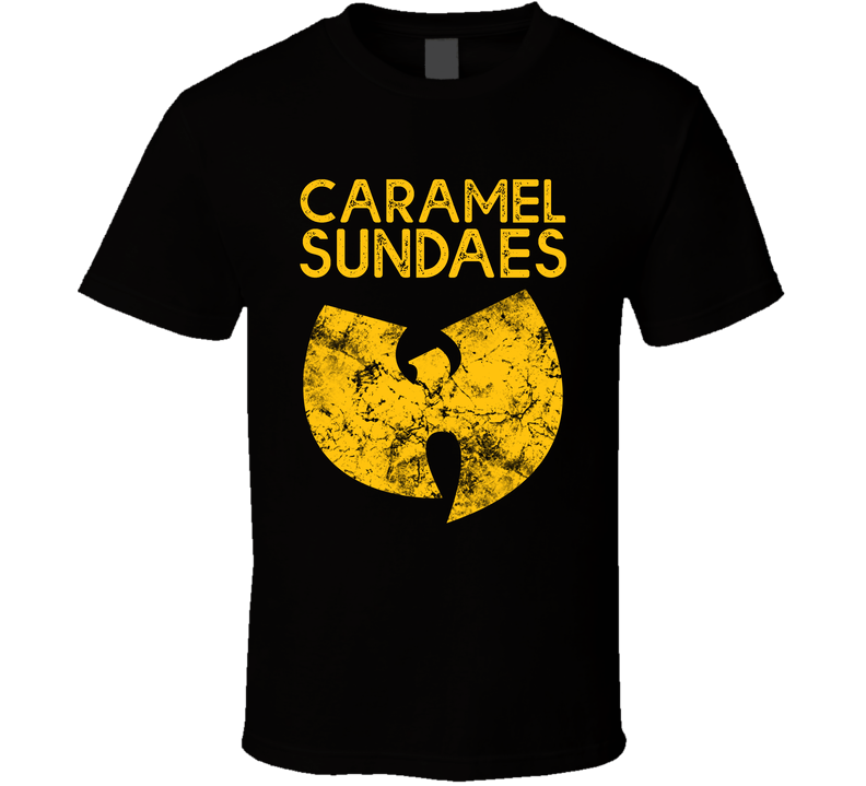 Caramel Sundaes Wu Tang Ice Cream Song Lyrics Fan Black Unisex T Shirt