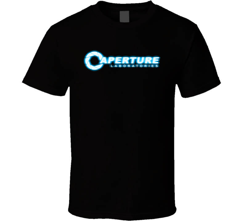 Portal 2 Aperture Science Laboratories Black Unisex T Shirt