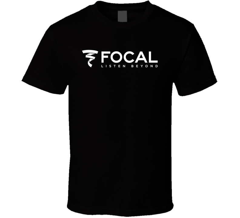 Focal Sound Car Audio Sub Woofer Logo Cool Black Unisex T Shirt
