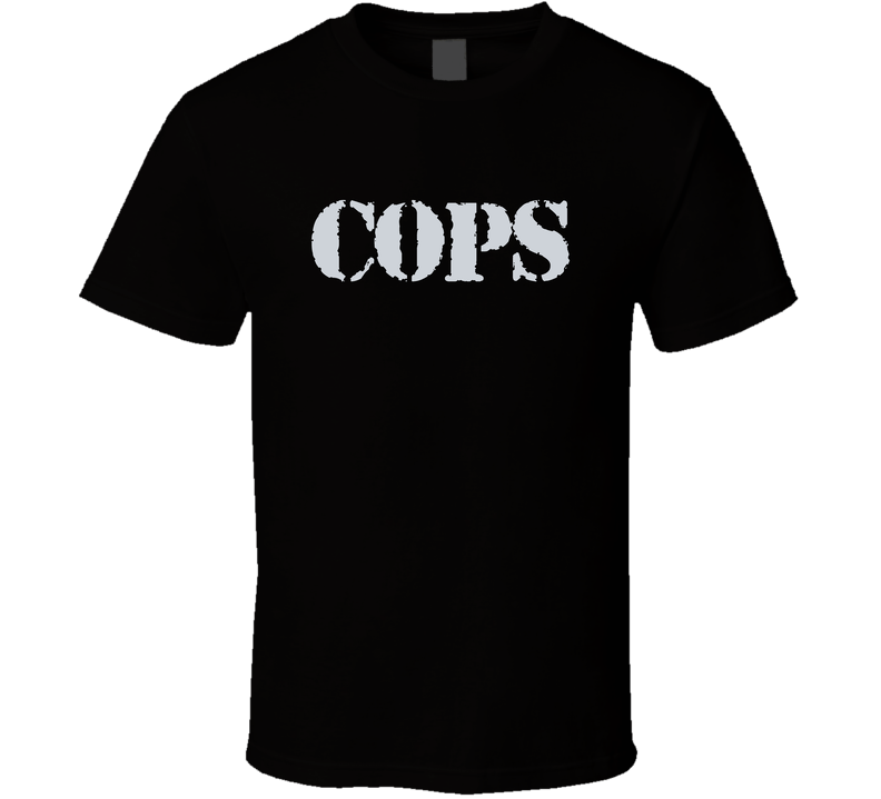 Cops Retro 80s Tv Show Logo Fan Black Unisex T Shirt