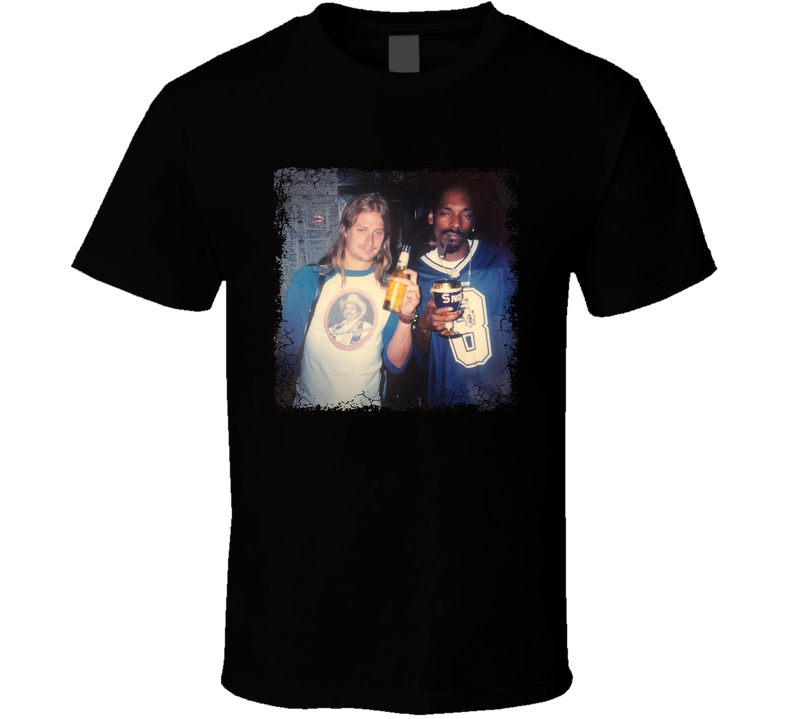 Kid Rock Snoop Dog Vintage Look Black Unisex T Shirt