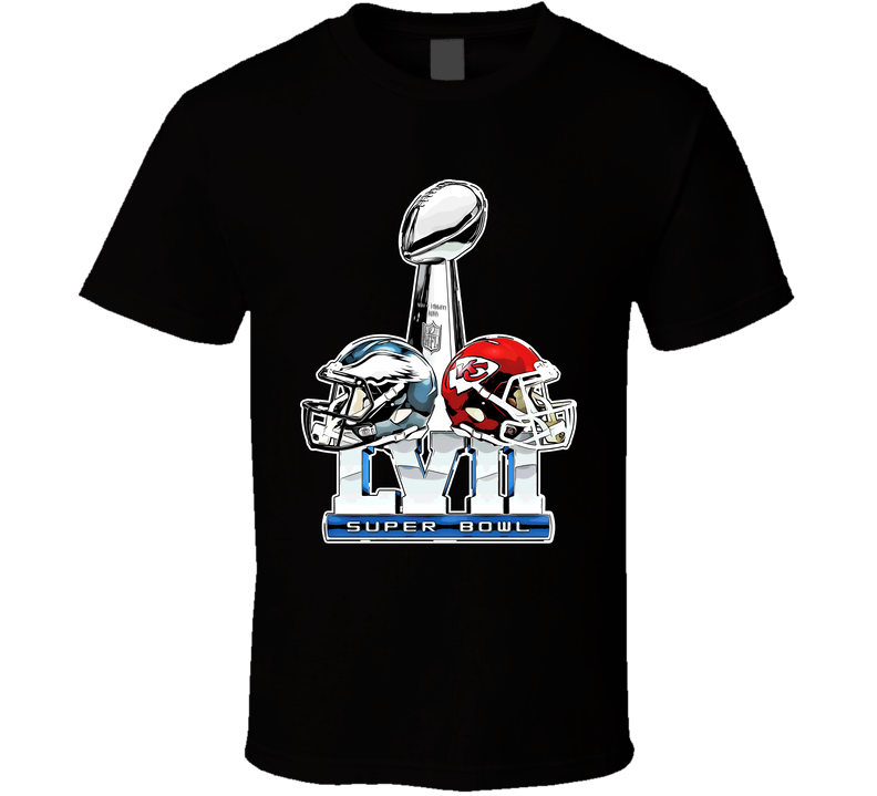 Super Bowl 57 Helmets Black Unisex T Shirt