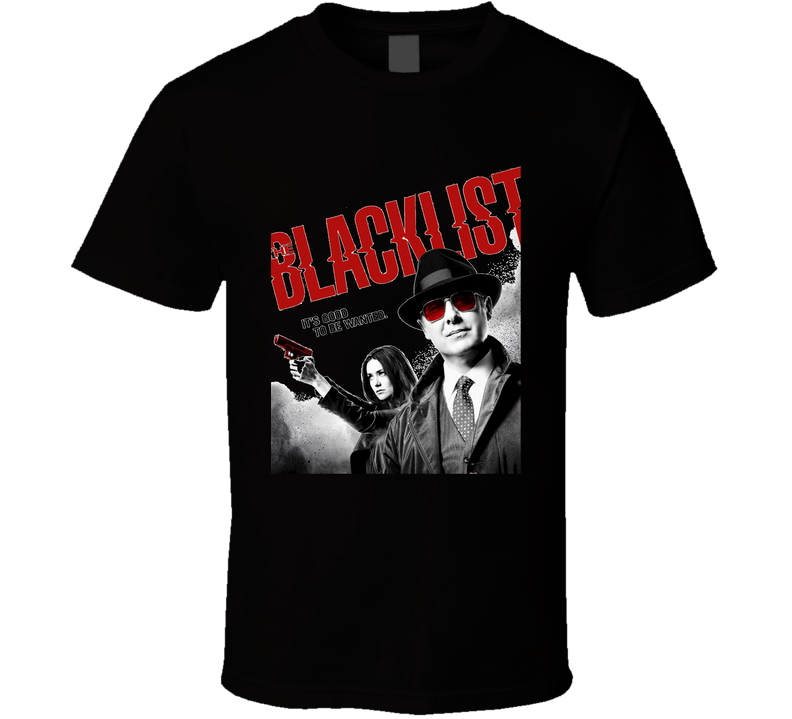 The Blacklist Tv Show Raymond Red Reddington Elizabeth Keen Black Unisex T Shirt The Blacklist Tv Show Raymond Red Reddington Elizabeth Keen Black Unisex T Shirt