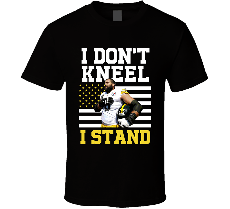 Dont Kneel I Stand Pittsburgh Football Alejandro Villanueva Usa Anthem Black Unisex T Shirt
