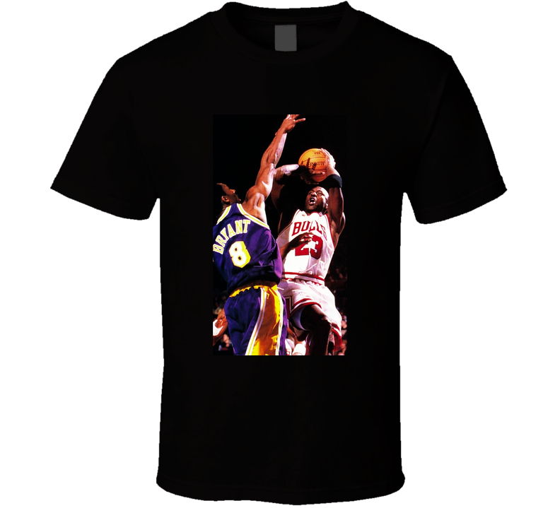 Michael Jordan Kobe Bryant Basketball Black Unisex T Shirt