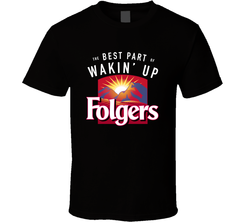 Folgers Coffee Drink Cool Fan Black Unisex T Shirt