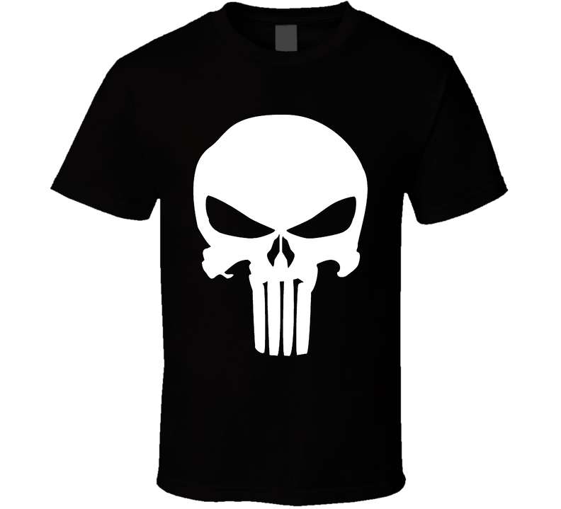 Punisher Skull Comic Book Black Unisex T Shirt