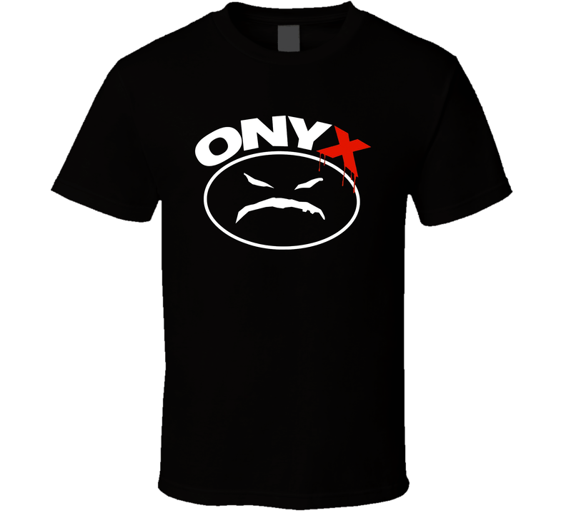 Onyx Logo 80s 90s Rap Group Hip Hop Music Fan Black Unisex T Shirt