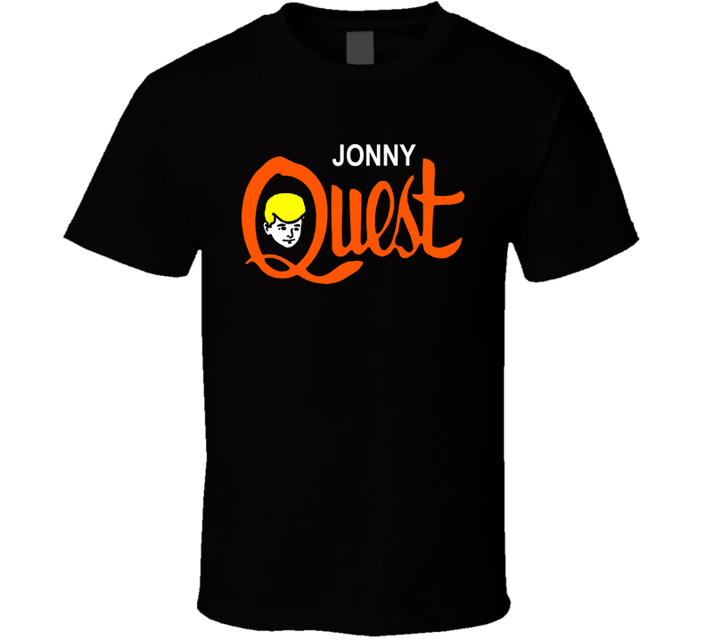 Jonny Quest Tv Cartoon Retro Black Black Unisex T Shirt