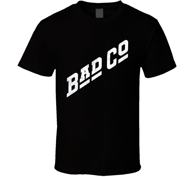 Bad Co 70's 80's Rock Bank Logo Black Unisex T Shirt