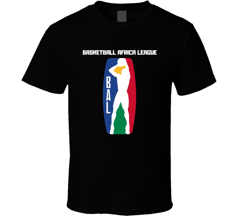 Basketball Africa League Sports Logo Fan Black Unisex T Shirt Basketball Africa League Sports Logo Fan Black Unisex T Shirt