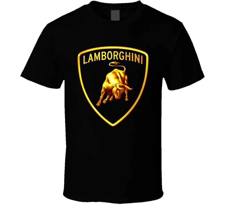 Lamborghini Car Logo Black Unisex T Shirt