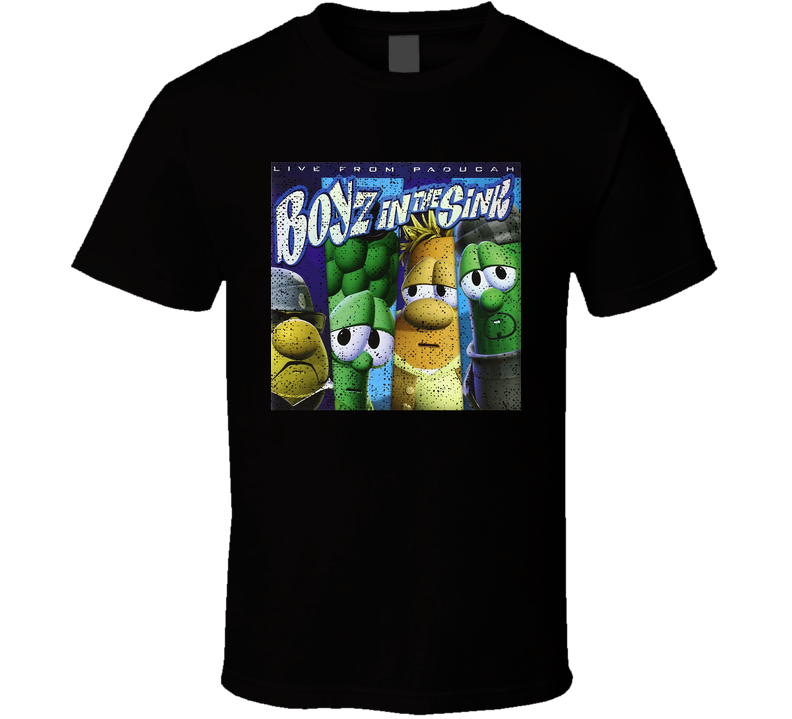 Boyz In The Sink Veggie Tails Fictional Musican Band Character Fan Black Unisex T Shirt