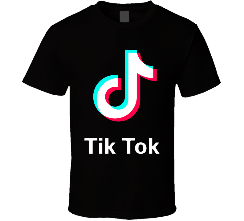 Tik Tok App Social Media Logo Halloween Cool Black Unisex T Shirt