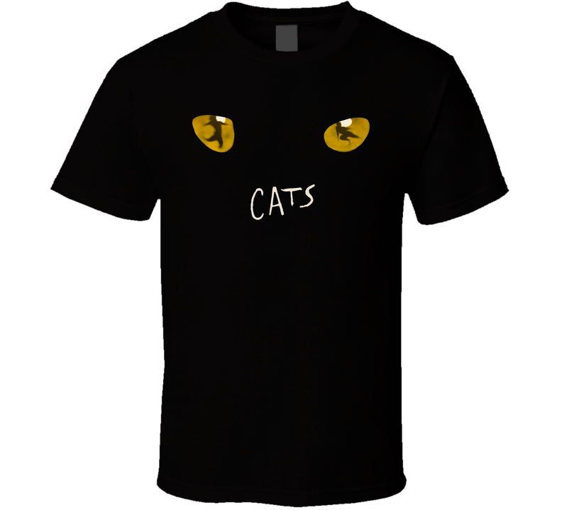 Cats Broadway Musical Show Black Black Unisex T Shirt Cats Broadway Musical Show Black Black Unisex T Shirt
