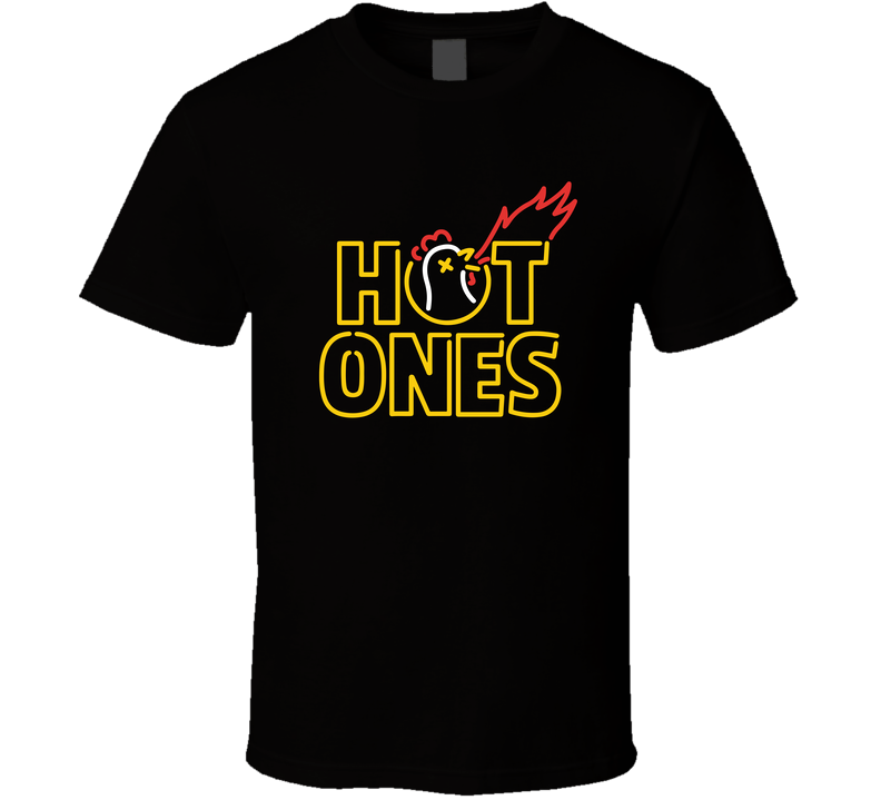 Hot Ones Hot Sauce Logo Black Unisex T Shirt