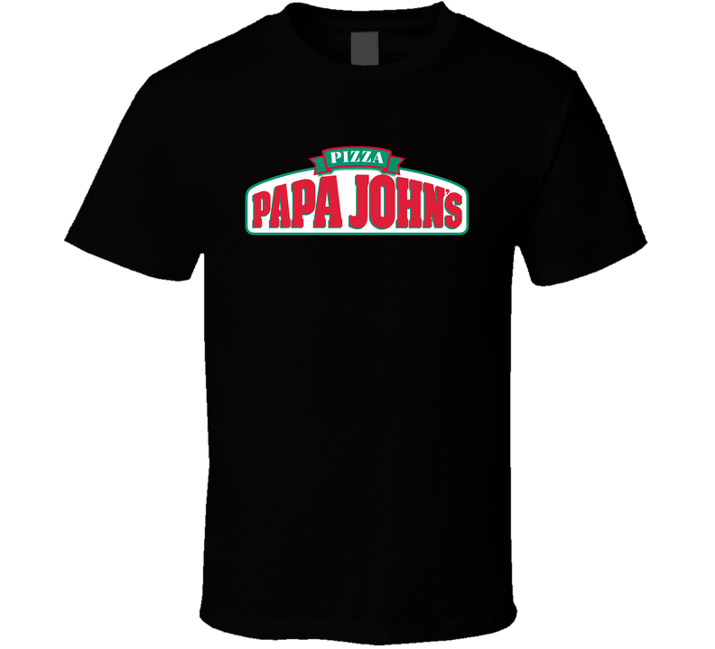 Papa John's Restaurant Foodie Tour Brand Logo Fan Black Unisex T Shirt Papa John's Restaurant Foodie Tour Brand Logo Fan Black Unisex T Shirt