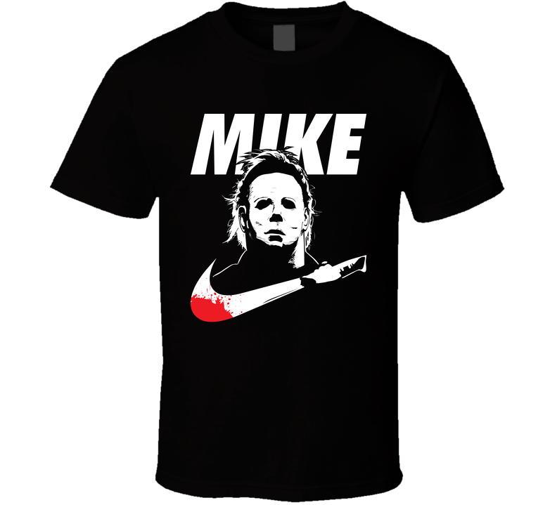 Michael Myers Mike Nike Halloween Parody Black Unisex T Shirt Michael Myers Mike Nike Halloween Parody Black Unisex T Shirt