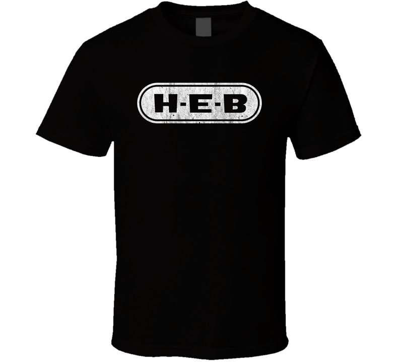 Heb Grocery Store Company Logo Vintage Grunge Look Black Unisex T Shirt Heb Grocery Store Company Logo Vintage Grunge Look Black Unisex T Shirt